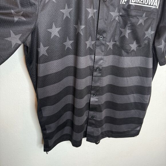 Primal Wear Gray Black Plaid Short Sleeve Cycling Jersey BIKEIOWA Men’s Medium - Picture 4 of 6